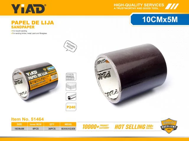 BRUSNI PAPIR10CMX5M P240 51464