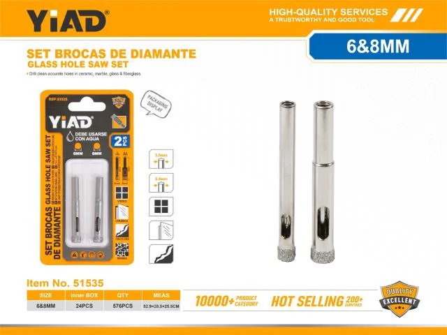 DIJAMANTNE KRUNE ZA STAKLO 6/8MM 51535