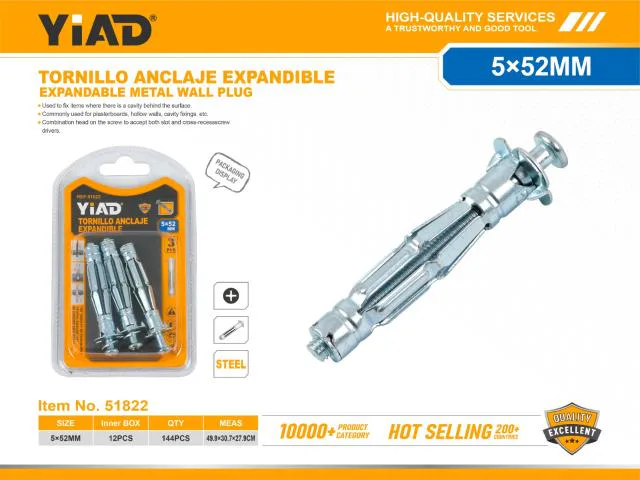ANKER VIJAK M5X52MM 3/1 51822