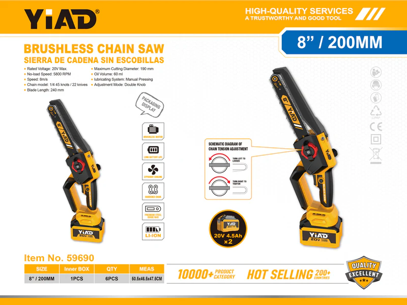 AKU MOTORNA PILA YIAD 59690 20V 2X4,5AH