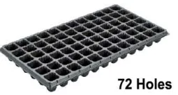 MAKER NOSAČ POSUDA ZA SJEME 72 RUPE PVC 28X54CM 155GR MAK0810