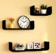 MAKER DEKORATIVNA POLICA ZA ZID CRNA MAK1249