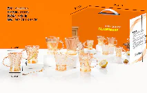 MAKER STAKLENE ŠOLJE 6/1 AMBER MAK26-218