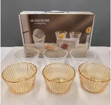 MAKER STAKLENE ZDJELICE BOJA ZLATA 6/1 MAK26-224