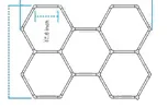 MAKER HEXAGONAL LED LAMPA 5 ALUMINIJ MAK26-486